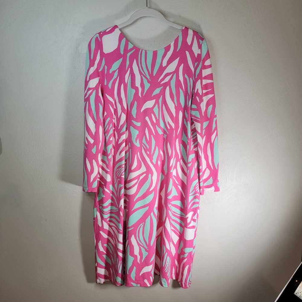 Lilly Pulitzer Ophelia Swing Midi Dress - Ladies Size Medium- Pink, White, Mint